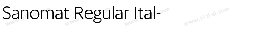 Sanomat Regular Ital字体转换